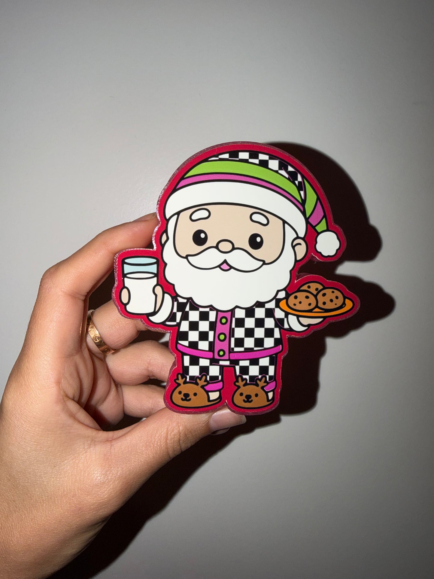 Santa cookies & milk