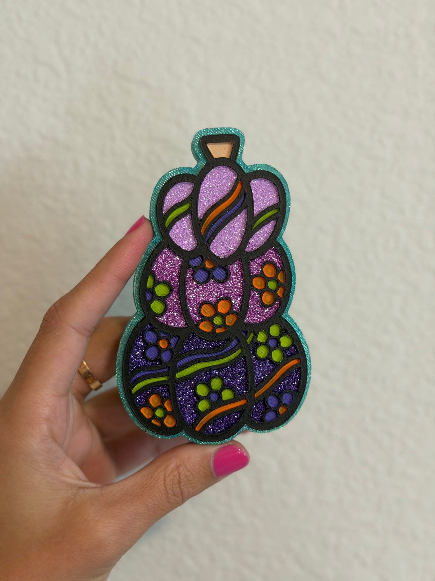 Groovy Pumpkins green, purple, orange