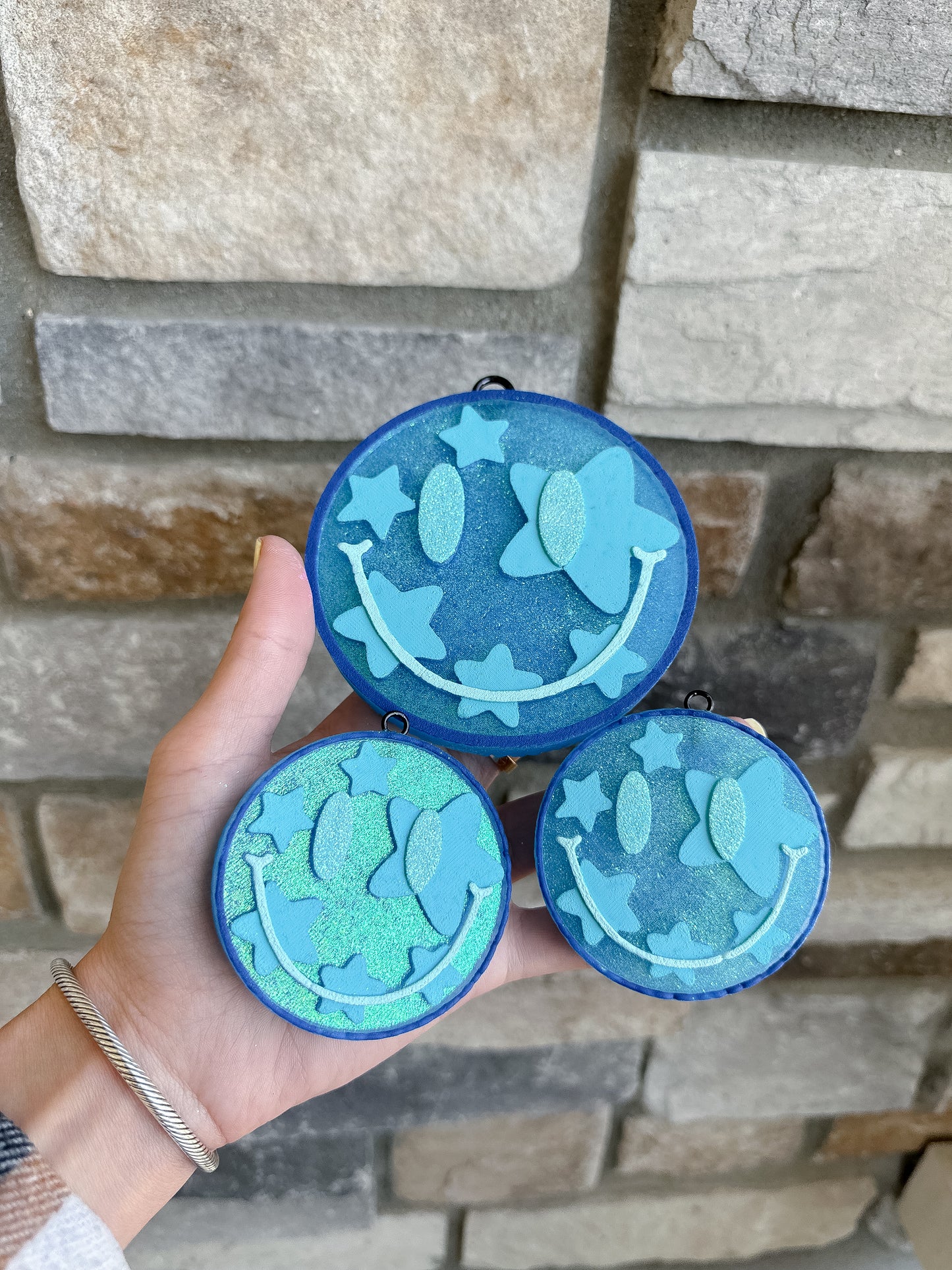 Blue Star Smiley Set