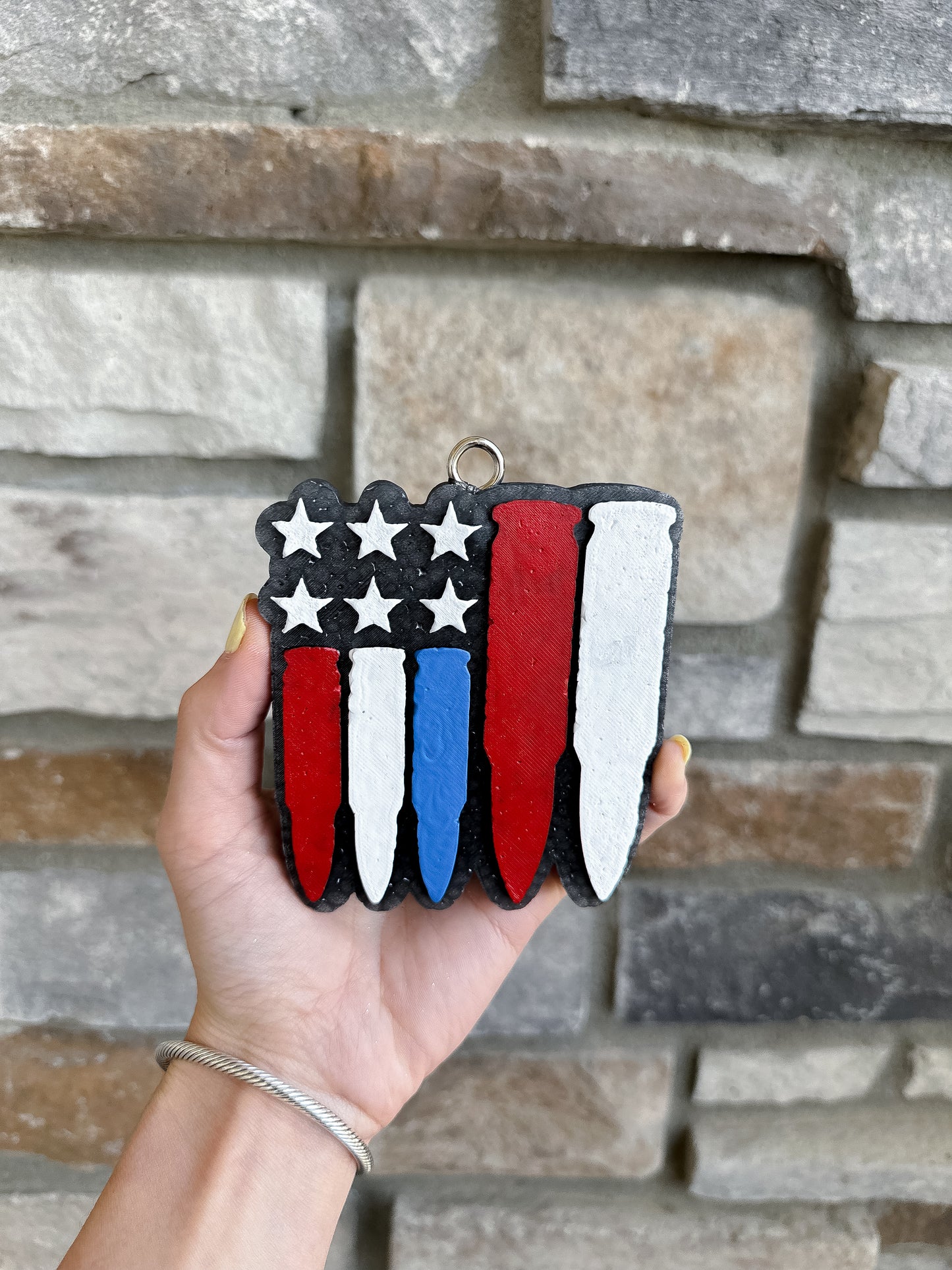 Red, white, and Blue Shell Flag