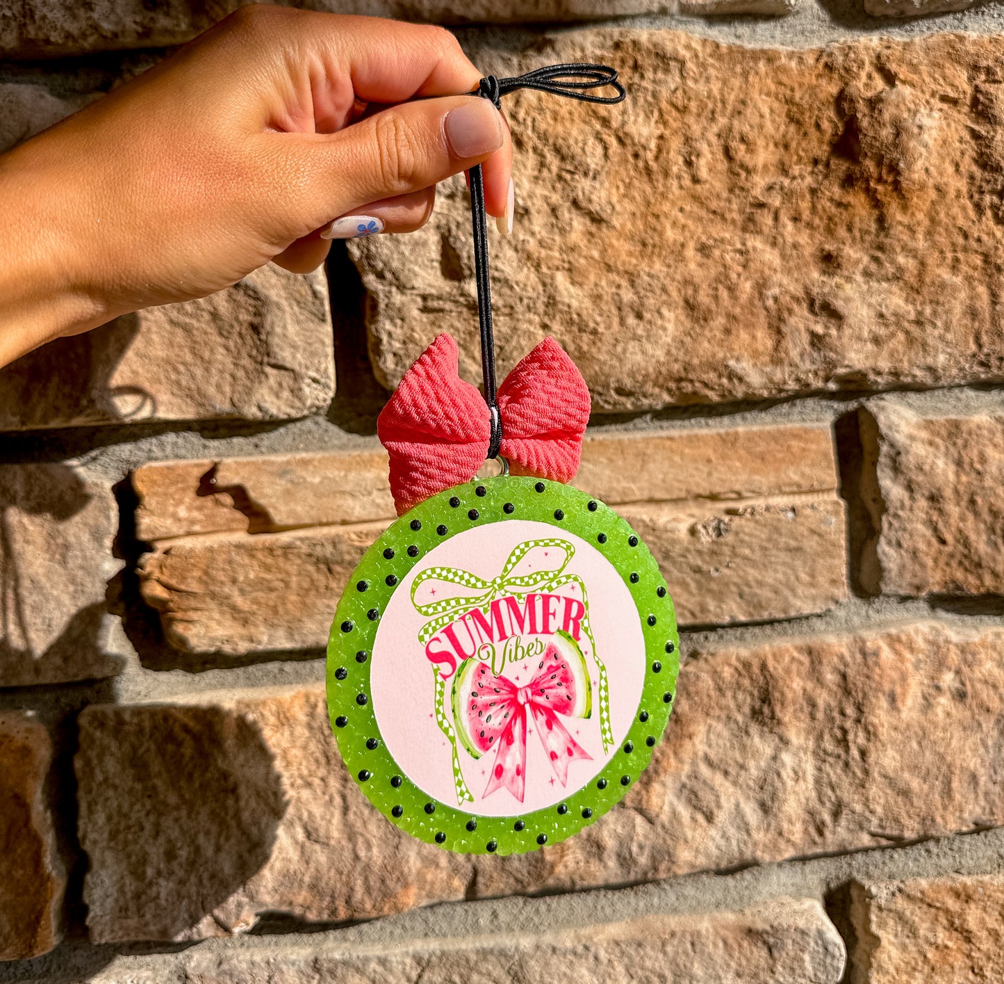 Summer Vibes w/gems & bow