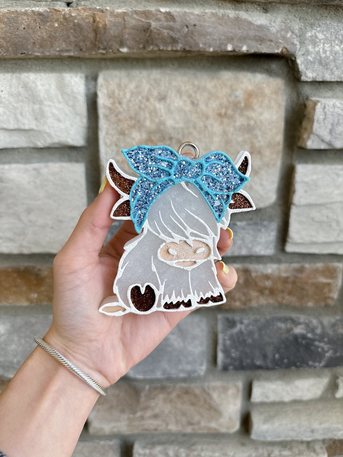 Blue Highland Cow