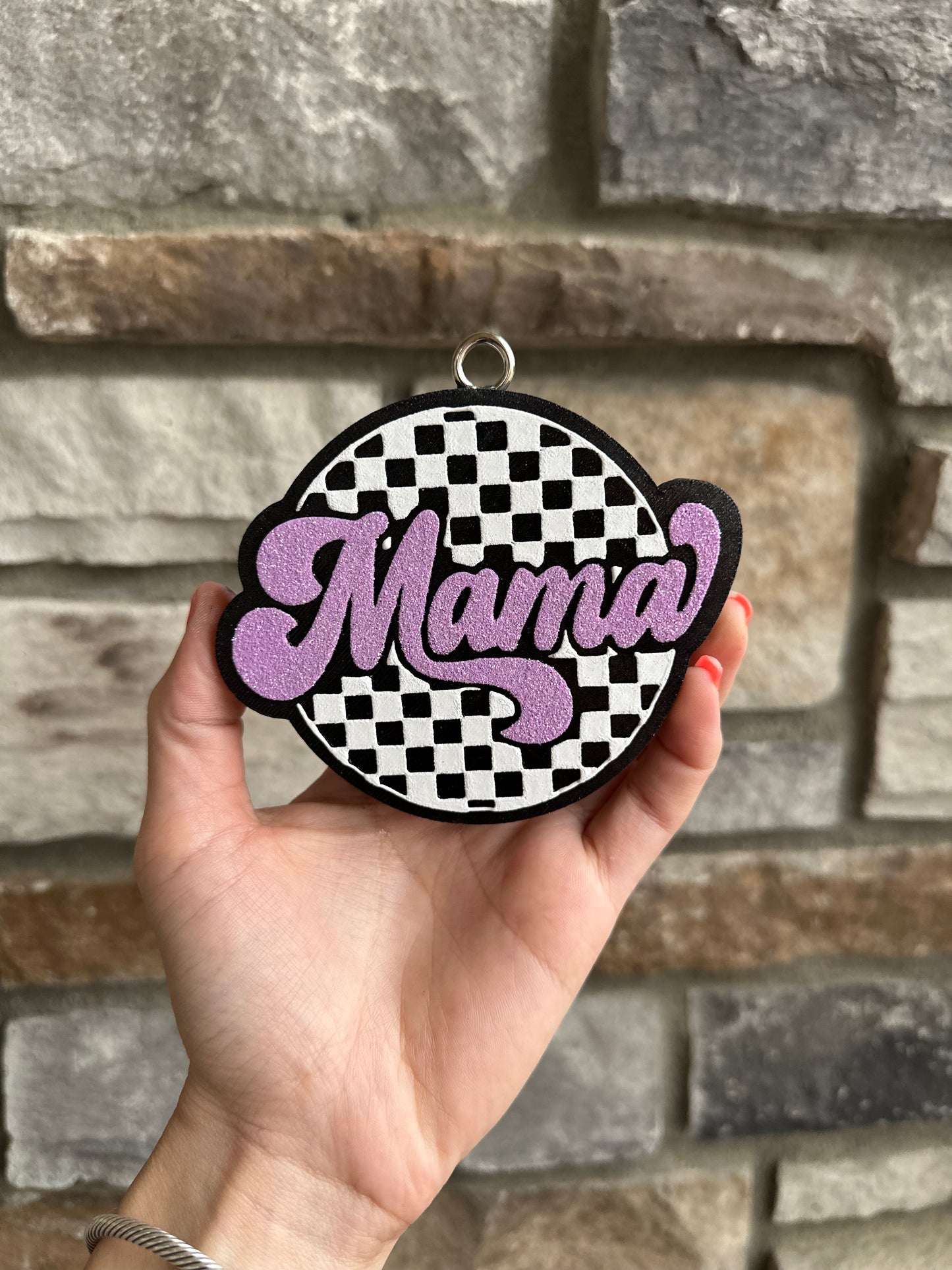 Checkered Mama in Lavender