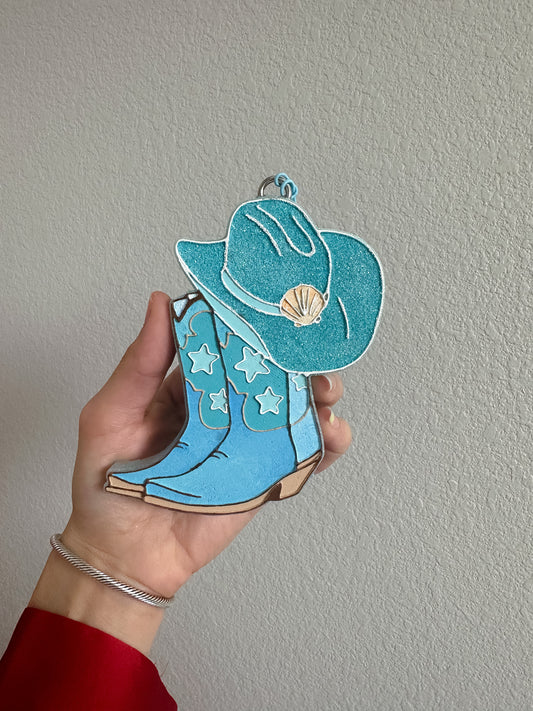 Summer Western Boots with Hat