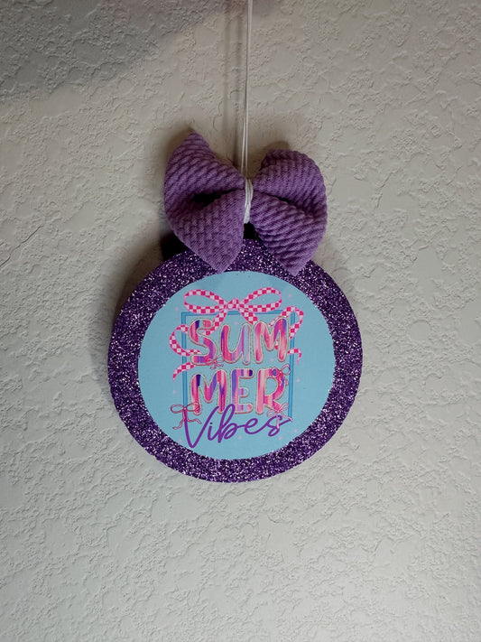 Summer Vibes w/ Purple Bow
