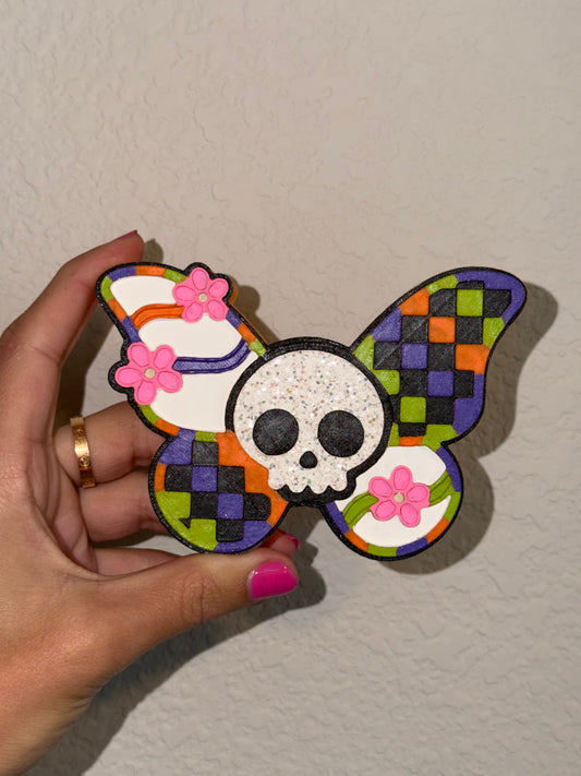 Spooky skull butterfly