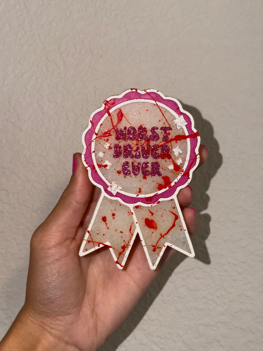 Spooky Worst Driver Ever Pink