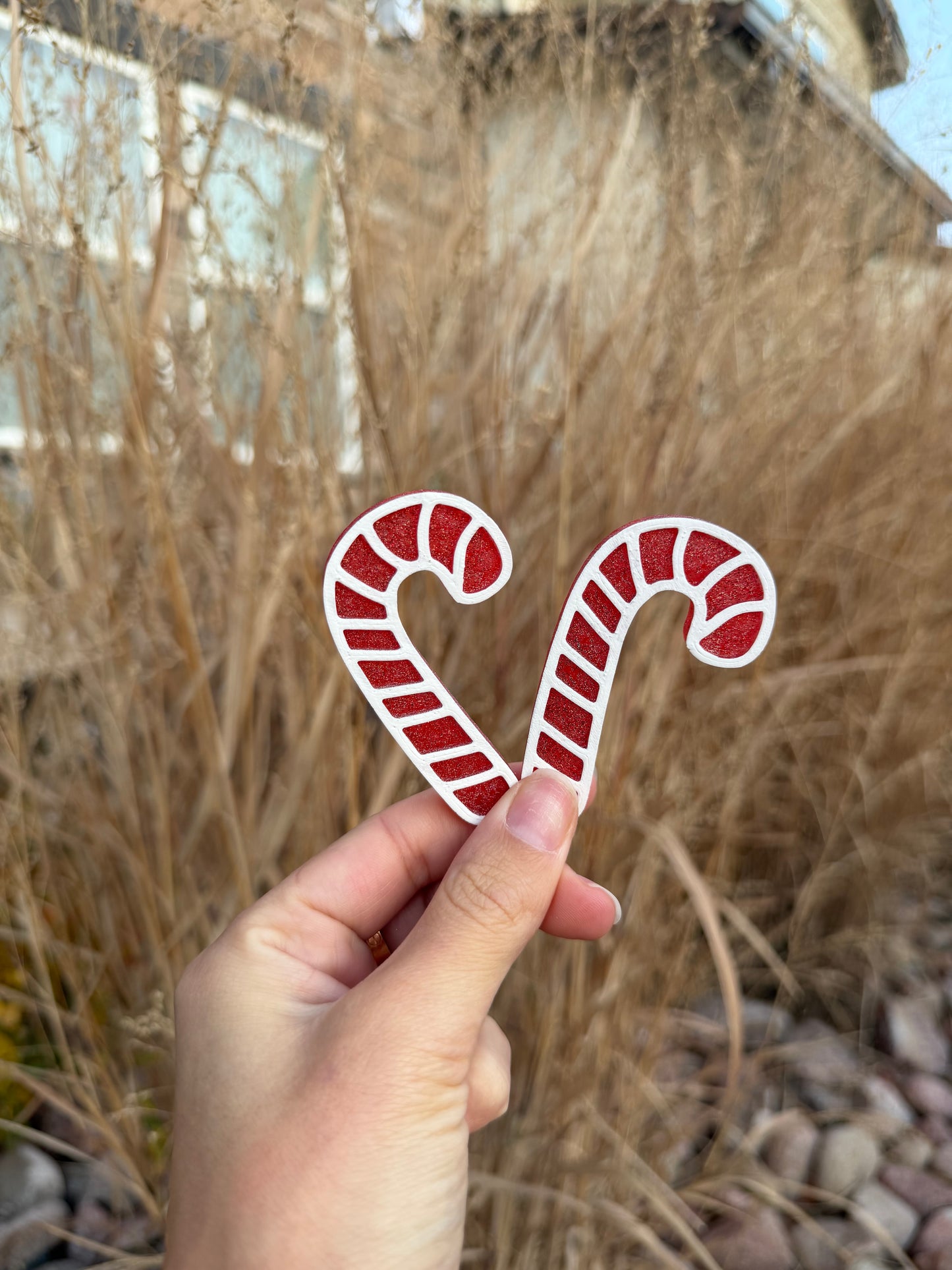 Candy cane vent clips
