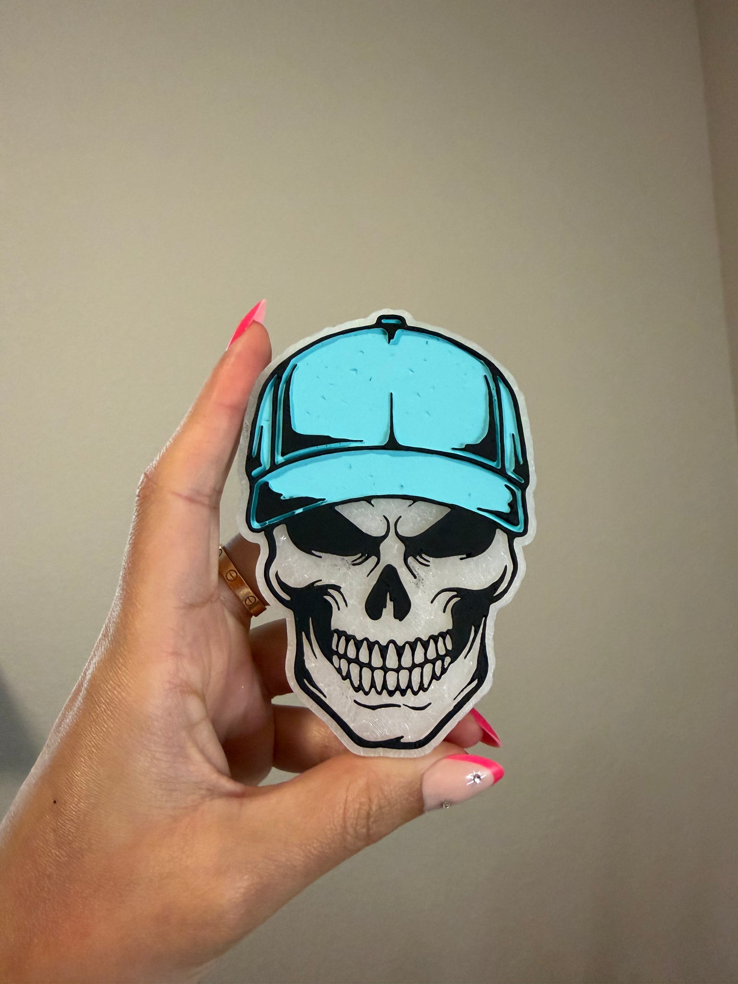 Skull w/ blue cap